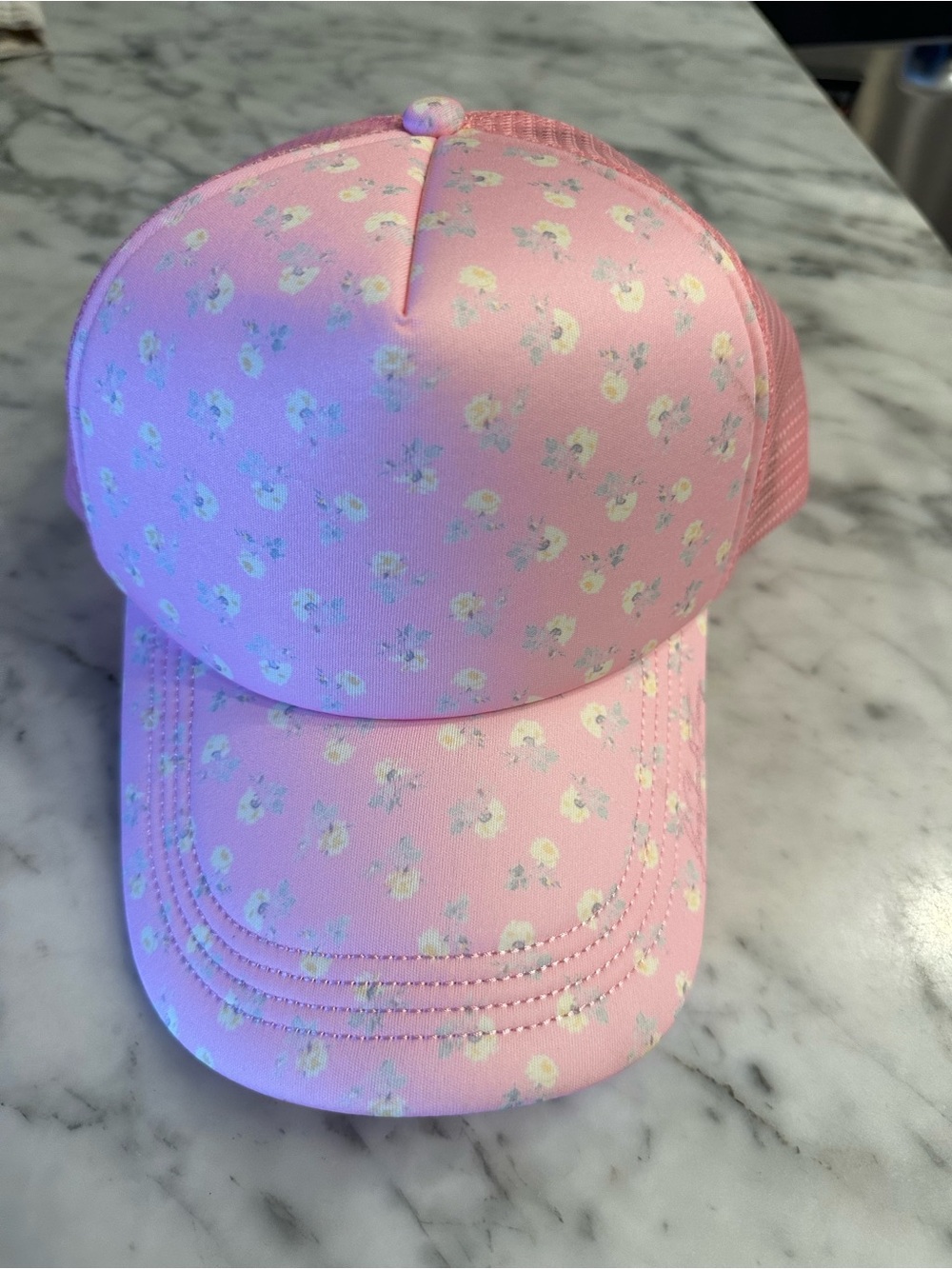 Pink Floral Trucker Hat by loveshackfancy NWOT